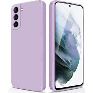 GiiYoon Silicone Case Compatible with Samsung Galaxy S21 5G, Full Body Silky Soft Touch Phone Case with Camera Protection, Shockproof Cover with Microfiber Lining, Purple  