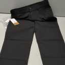 Plaid&Plain Men's Stretch Dress Pants Slim Fit Skinny Suit Pants (27W x 30L, Black)