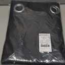 NICETOWN Pitch Black Solid Thermal Insulated Grommet Blackout Curtains/Drapes for Bedroom Window (2 Panels, 42 inches Wide by 63 inches Long, Black)