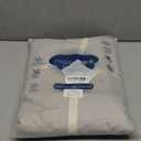 MooMee Bedding Duvet Cover Set 100% Washed Cotton Linen Like Textured Breathable Durable Soft Comfy (Heathered Almond Milk Grey, Twin 68"x90")