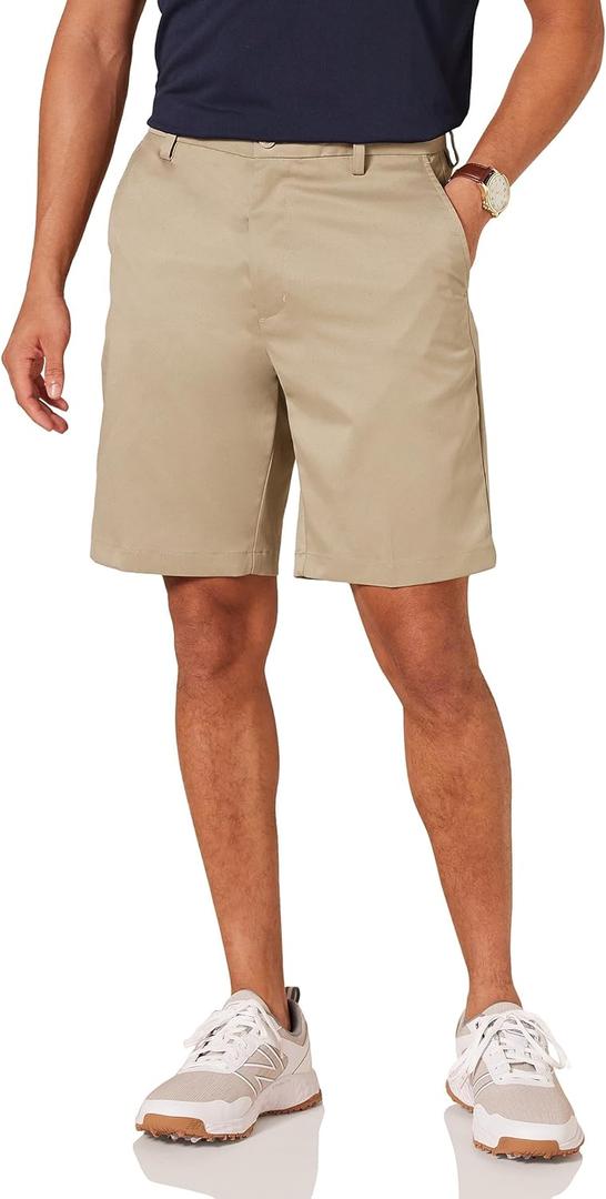 Amazon Essentials Men's Classic-Fit Stretch Golf Short (36, Khaki Brown)