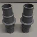 Pool Hose Adapter Connector Coupling 1-1/4" or 1-1/2" Plastic Pool Vacuum Hose Adapter for Swimming Pool Vacuums, Cleaners or Filter Pump Hoses - 2 Pack