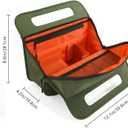 CONTAIL 13 Inch 3L 4-in-1 Travel Essentials Organizer, Small Business Handbag, Suitcase Drink Holder,Phone Tablet Holder,Airport Accessories Storage,Army Green