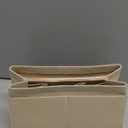 Doxo Purse Organizer Insert for Handbags & Base Shaper 2pc Set,Felt Organizer Insert Large Tote,Bag Organizer with Zipper 5 Sizes,Fit Speedy Neverfull MM/City33 and More(Beige-L-Combination)