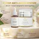 Collagen Youth Cream & Hyaluronic Acid Serum Set by Solarielle Anti-Aging Skincare Duo for Deep Hydration, Firming & Wrinkle Care