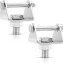 jose2015 2pcs Mounting Brackets 40MM Widened Version Motorcycle Fog Light Bracket for Off-Road Motorcycle Motorbike Bike Scooter Silver