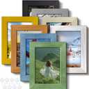 RoseEmber 5x7 Picture Frames Set of 8, Wall Gallery Photo Frames, High-Definition Real Glass, for Tabletop or Wall Hanging