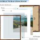 Wood 16x20 Picture Frame with 11x14 Mat, Display 11x14 with Mat or 16x20 Without Mat, Wood 16 by 20 Photo Frame, 16 x 20 Frame for Wall Hanging Display, Deep Brown, 2 Pack