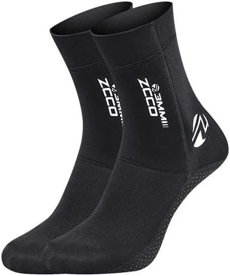 Skyone Neoprene Socks Diving Scuba Socks Wetsuit Fin Booties for Men Women, 3MM Surfing Sock Thermal Flexible Anti Slip