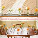 Bud Vases Set of 12, Clear Glass Bud Vase in Bulk, Small Vases for Centerpiece Mini Modern Flower Vase Transparent, Wedding Party Table Home Decor