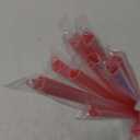 100pcs Heart Shaped Pink Straws Disposable Drinking Cute Straw Individually Wrapped Pink Plastic Straw Galentines Day, Cocktail, Birthday Party, Bridal Shower, Wedding Decorations