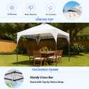 Pop Up Canopy, 10x10 FT Instant Outdoor Canopy Tent with Carrying Bag, 3 Adjustable Heights - Portable for Event, Parties, Camping and More Outdoor Activities