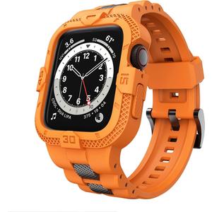 GELISHI Bands Compatible for Apple Watch Band 46mm 45mm 44mm 42mm, Men Sport Rugged Band with Protective Case for Watch Series 11 10 9 8 7/ SE 3/2/1/ Series 6 5 4 3