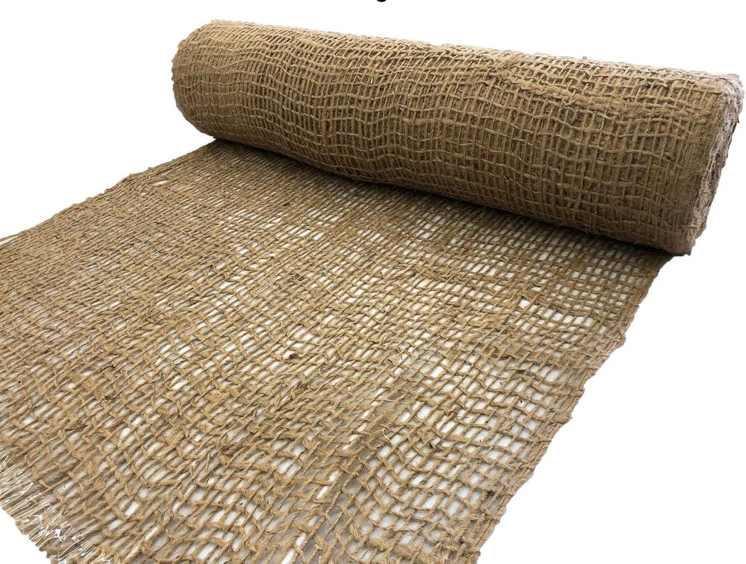 Jute Erosion Control, Soil Saver Mesh Blanket - 48" Wide x 20 Yards (60 feet Long) - 240 Sq. Ft. Coverage (EXP 08/17/26)