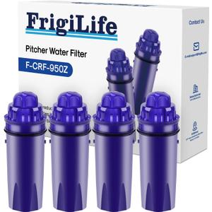 Pitcher Water Filter Replacement with Pur CRF950Z, CRF-950Z, DS-1800Z, PPT700W, CR-1100C, PPT711W, CR-6000C, PPT710W, PPF900Z, Compatible with more PUR Pitchers Dispensers, 4PACK