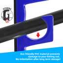 BETTER LEADER Fishing Rod Holders for Garage Wall, Fishing rod Rack,Fishing Pole Holder for Multiple Rods & Combos, Ideal Fishing Gift for Men