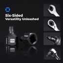 toolant 3/8" drive TT35 impact torx bit socket set 4PCS, Torx Drive, S2 Steel Air Drive Torx Socket set,Impact GradeAnti-Roll Design