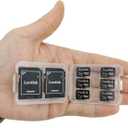 Factory Wholesale Micro SD Card 1GB Pack of 6 in Bulk MicroSD with SD Adapter Produced by Authorized Licencee (1GB)