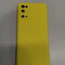 Boaixiaen for Galaxy S20 Case, Liquid Silicone Slim Soft TPU Fit Full Body Protection Shockproof Phone Cover for Galaxy S20 6.2" 2020 (Yellow)