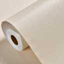 Haimin Grasscloth Wallpaper Peel and Stick 20.9in X 393in Fabric Contact Paper Wall Paper Textured Wallpaper Vertical Stripes Look Self-Adhesive Thick Vinyl Embossed (Light Yellow)