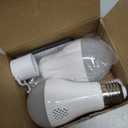 CordlessGlow Battery Operated Light Bulb with Remote3 Colors + Dimmable + Touch Control Rechargeable Light Bulbs for no-Hardwired Fixture, up to 24 Hours,2Pack (2 Packs-E26/E27, 3000-4000-6000k)