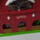 Big Red Barn Toys for Toddlers 1-3, Farm Animal Figures Playset with Tractor for 2 3 4 5 Year Old Kids, Musical Preschool Montessori STEM Learning Toys, Christmas Birthday Easter Gift for Boys Girls