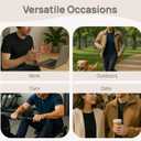 VPG Plain Tshirts for Men, Short Sleeve Crew Neck Cotton T Shirts Fitted Casual Tee Shirt (Black)