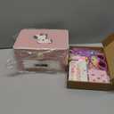 DesignSter Travel Jewelry Box, PU Leather Portable Jewelry Case, Small Jewelry Boxes for Gifts, Travel Jewelry Organizer for Women Rings Earrings Necklaces Bracelets (Dusty Pink)