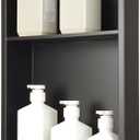 2 x Stainless Steel Niche for Shower WallShower Niche Insert Tile Ready Organizer Storage for Room3-Tier Shelves Matte Black (Black30 * 12 in)