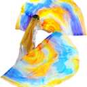 Worship Flags for Dance Church,Praise Dance Flags for Worship Set(2 Flags+ 2 Flexi Rods+1 Storage Bag) #SKM