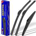 3 wipers Replacement for 2013-2018 Toyota RAV4, Windshield Wiper Blades Original Equipment Replacement - 26"/ 16"/ 10" (Set of 3) U/ J HOOK