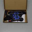 PHOEPET No Pull Dog Harness Medium Reflective Front Clip Vest with Handle,Adjustable 2 Metal Rings 3 Buckles,[Easy to Put on & Take Off](S, Royal Blue)