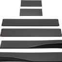 78-3/4" Universal Car Side Skirt 200CM Extension Rocker Panel Body Kit Lip Splitters, Carbon Fiber