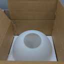 14" Globe Pendant Light 3-Light Black Milk Glass Pendant Light Mid Century Modern Light Fixture Globe Pendant Lights Kitchen Island Matte Black Finished with Milk Glass Lampshade for Bedroom