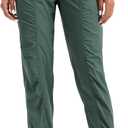 Willit Women's Workout Jogger Studio Track Athletic Pants Hiking Casual Pants with Pockets Lightweight (Teal, L)