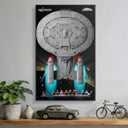 Wall Mount Display Frame for Star Trek Enterprise 10356 | Space-Saving Display Board, Turn Your Build into Wall Art | Compatible with Lego Star Trek Enterprise (Only Board, 32" x 20")