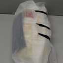 Newcotte 5 Pcs Christmas Character Costume Santa Claus Mask Set Realistic Full Head Latex Mask with Santa Cap Beard, Fake Belly, Glasses, Belt, 1 Pair Gloves Cosplay Accessory for Adults Xmas Party