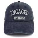 Bqenqhosd Navy 2025 Wedding Planner Engaged Hat, Engagement Gifts for Couples, Bridal Shower Gifts for Bride to Be, Newly Engaged Baseball Cap for Valentine's Day