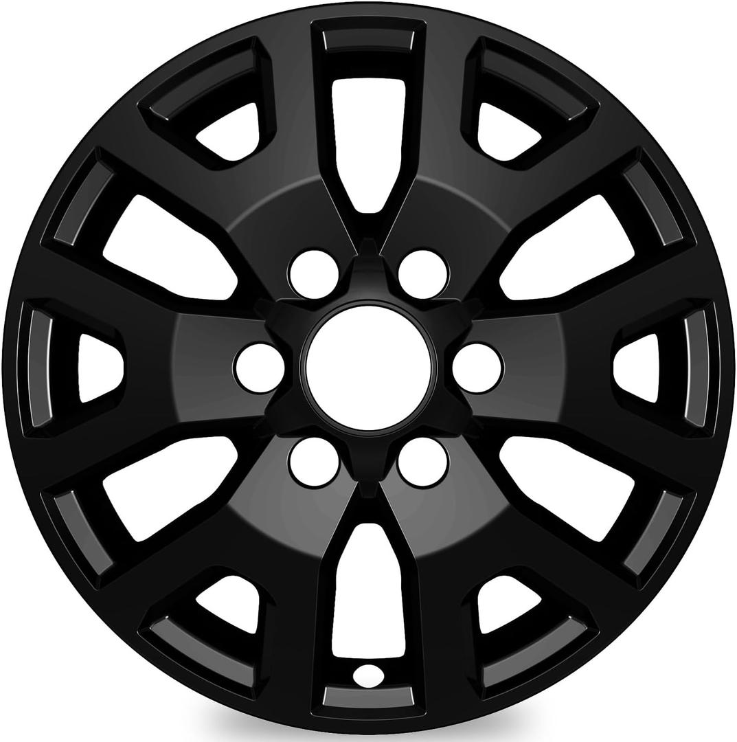 4-Pack 17 inch Wheel Skins Compatible with Toyota Tacoma SR5 2024 2025 2026, Fits 17" Alloy Wheel OEM#42611-AK011, Bright Black Color Wheel Cover