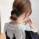 Bird Nest Magic Hair Clip, Birds Nest Hair Clips for Women, Birds Nest Hair Clip, Hair Accessories for Women Hair Bun Maker Ponytail Holders for Thick Thin Hair, Headbands for Women Non Slip (Black-3pcs)