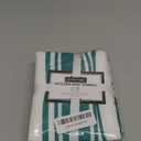 Cotton Clinic Assorted Kitchen Towels 5 Pack  Soft Absorbent Quick Drying Table & Kitchen Linen - Dish Towels, Dish Cloths, Tea Towel and Cleaning Towel with Hanging Loop  16x28 / Teal Green White