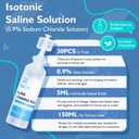 Saline Solution, 150ml /5.28 FL OZ Normal Solution for Multiple Household Uses, 5ml Each, 30 per Box