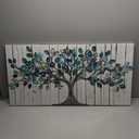 CHATYOUNG Wall Art for Bedroom - Modern Paintings Wall Pictures Green Tree of Life Landscape Artwork for Living Room Bathroom Dining Room Office Kitchen Home Decor 40"x20"