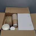 Palm Leaf Bamboo Plates & Pre-Rolled Bamboo Cutlery Party Set - 10 & 7'' Compostable Plates Elegant Pre-Rolled Utensils, Napkins , Cups for Weddings, Events, and Special Occasions For 30 Guests