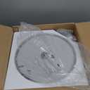 BUXVRCS Semi Flush Mount Ceiling Light Fixture, 3-Light Drum Lighting Fixtures, Hallway Light Fixture Ceiling Mount with Fabric Shade, Close to Ceiling Light for Bedroom Bathroom (Brushed Nickel)