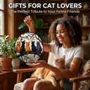 Cats on Tree Branch Autumn Suncatcher Sun Catchers Indoor Window Gifts 9.8"