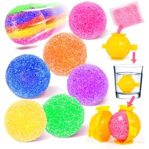 24 Packs Gift Bouncy Ball Kit with Cards for Kids Magic Bouncing Ball STEM Science Experiment Craft Party Favors School Classroom Gifts Exchange for Boys and Girls