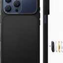 TORRAS for iPhone 17 Pro Case, Beyond Military-Grade Protection, Camera Control Button, DIY Buttons, Translucent Matte Slim Thin Shockproof Hard Back Anti-Scratch Phone case for iPhone 17 Pro, Black