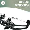 NIXFACE Rear Bumper Bar W/Hitch Kit Zero-Turn Mowers Replacement Compatible with John Deere Z235 Z255 Z335E Z335M Z345M Z345R Z355E Z375R