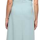 Alex Evenings Women's Long Embellished Neck Mother of the Bride Dress with Elbow Puff Sleeve (Ice Sage, Size 14)